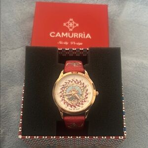 Camurria Red and Gold plated Watch